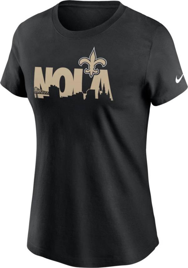 Nike Women's New Orleans Saints Nola Skyline Black T-Shirt