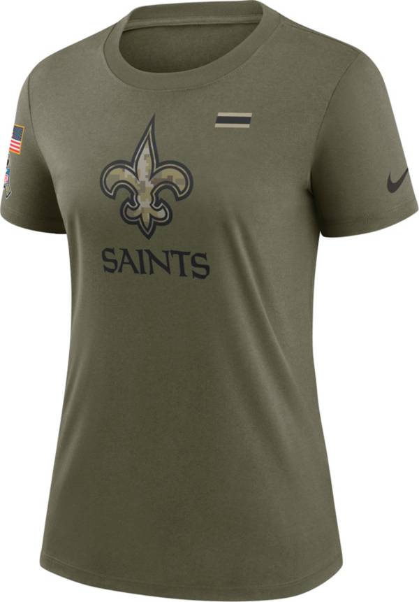 Nike Women's New Orleans Saints Salute to Service Olive Legend T-Shirt