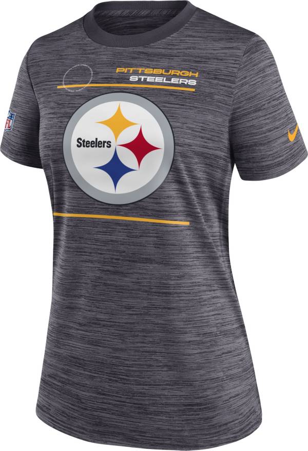 Nike Women's Pittsburgh Steelers Sideline Legend Velocity Black Performance T-Shirt
