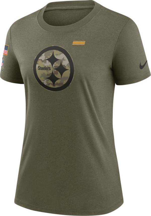 Nike Women's Pittsburgh Steelers Salute to Service Olive Legend T-Shirt