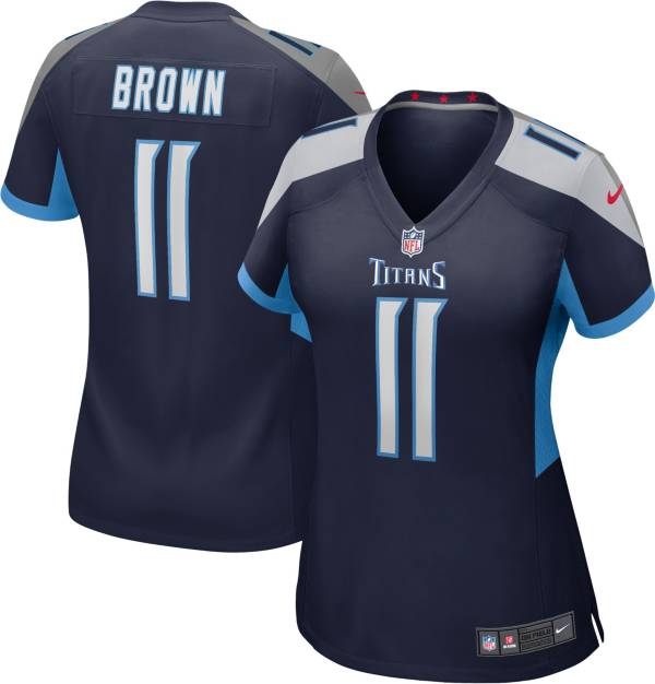 Nike Men's Tennessee Titans A.J. Brown #11 Navy Game Jersey