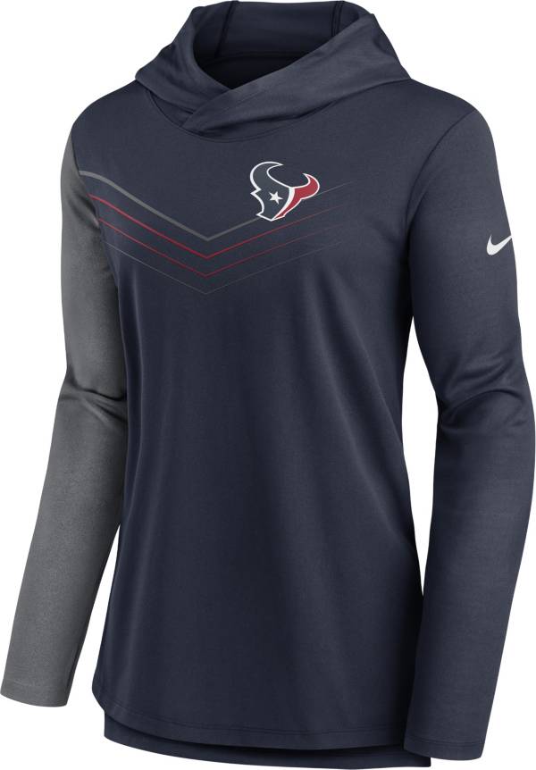 Nike Women's Houston Texans Navy Chevron Pullover Hoodie