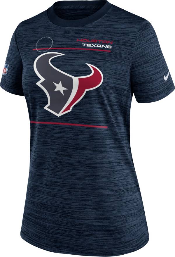 Nike Women's Houston Texans Sideline Legend Velocity Navy Performance T-Shirt