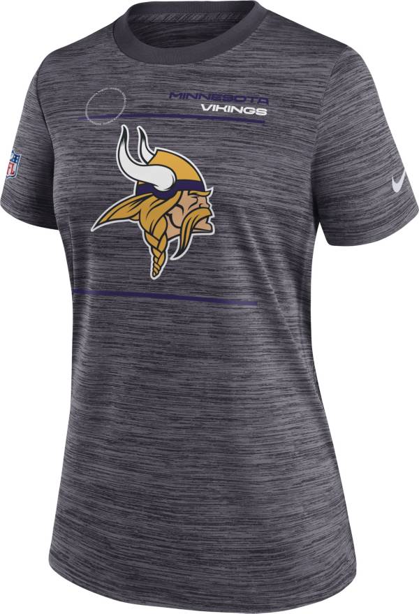 Nike Women's Minnesota Vikings Sideline Legend Velocity Black Performance T-Shirt