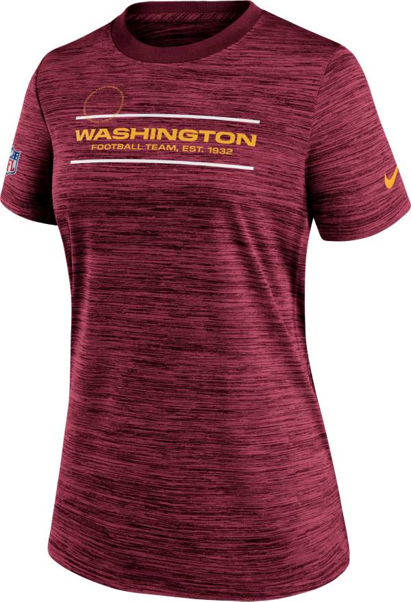 Nike Women's Washington Football Team Sideline Legend Velocity Red Performance T-Shirt