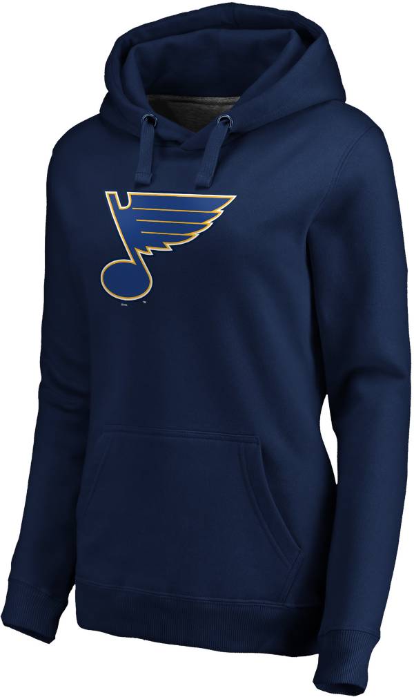 NHL Women's St. Louis Blues Crossover Navy Pullover Hoodie