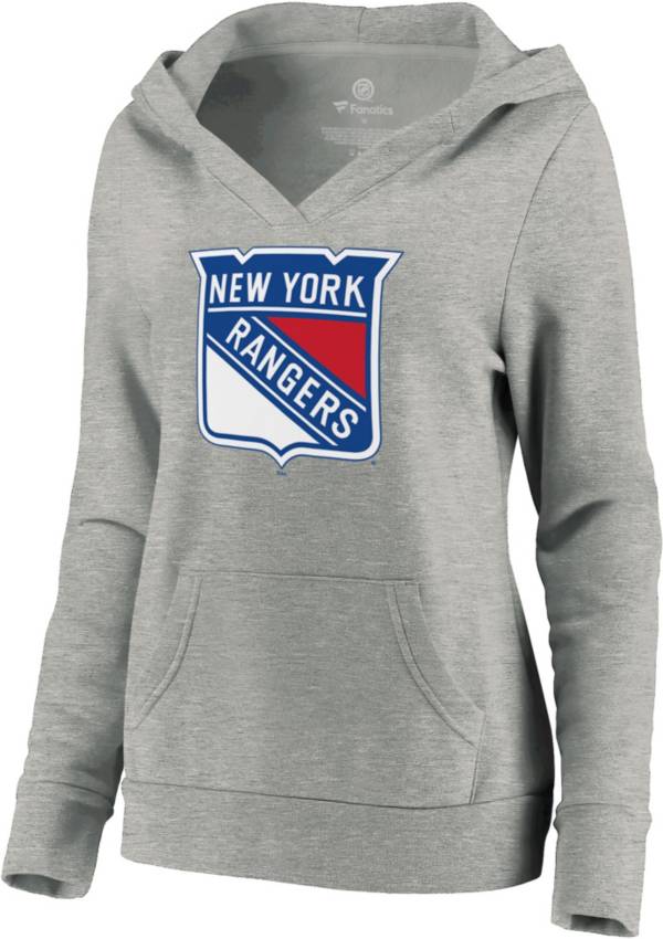 NHL Women's New York Rangers Crossover Grey Pullover Hoodie product image