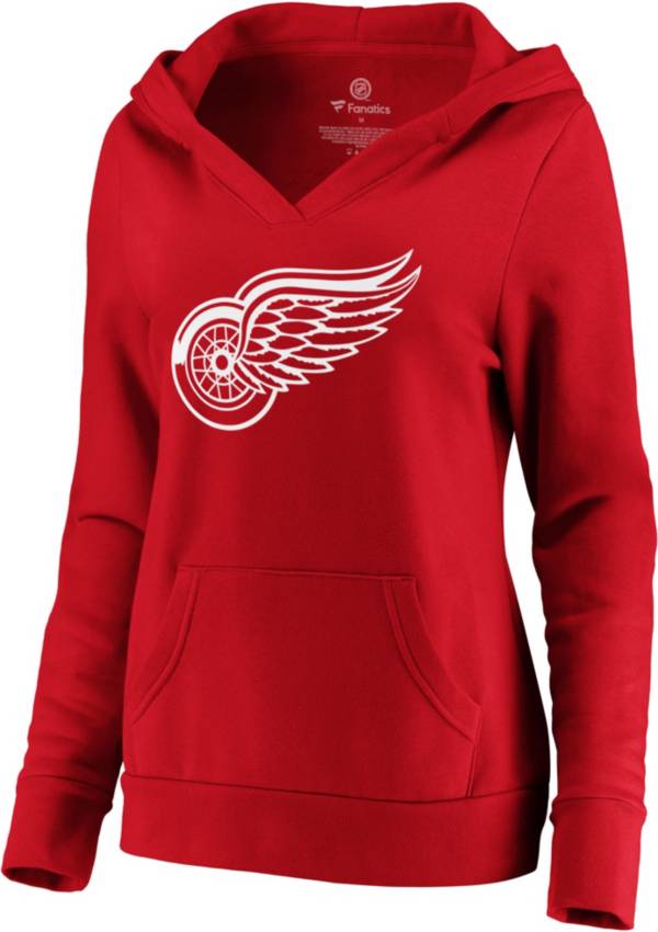 NHL Women's Detroit Red Wings Crossover Red Pullover Hoodie