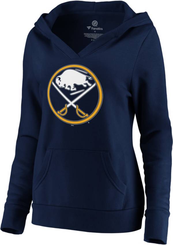 NHL Women's Buffalo Sabres Crossover Navy Pullover Hoodie
