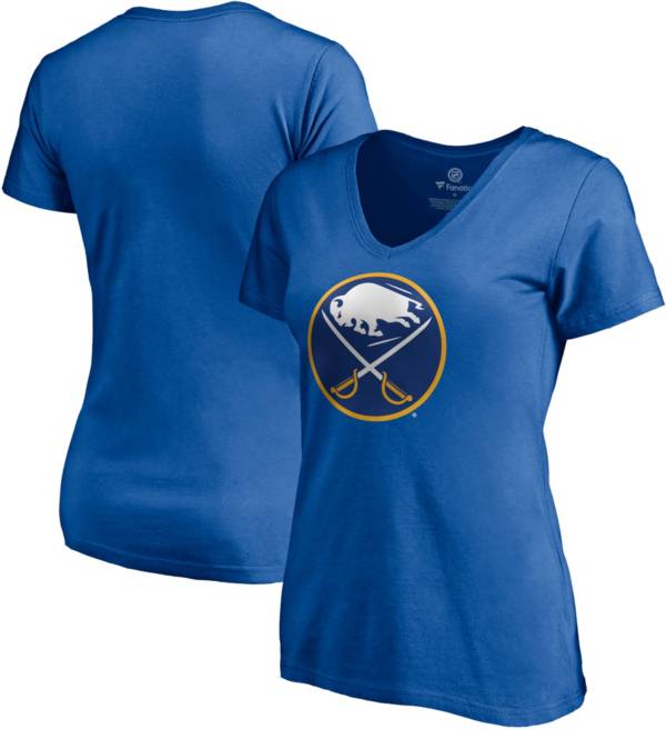 NHL Women's Buffalo Sabres Team Poly Royal V-Neck T-Shirt