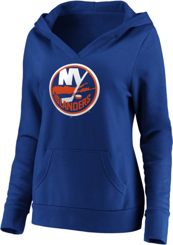 NHL Women's New York Islanders Crossover Royal Pullover Hoodie