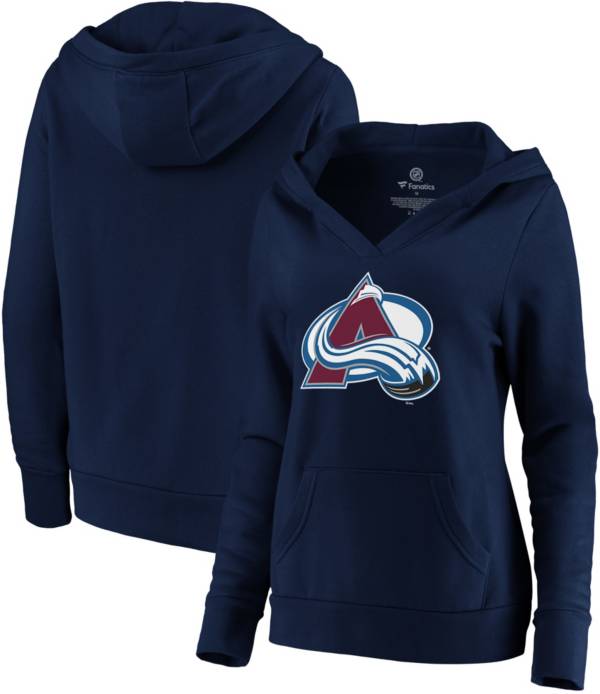 NHL Women's Colorado Avalanche Crossover Navy Pullover Hoodie