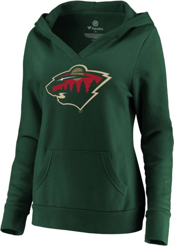 NHL Women's Minnesota Wild Crossover Green Pullover Hoodie