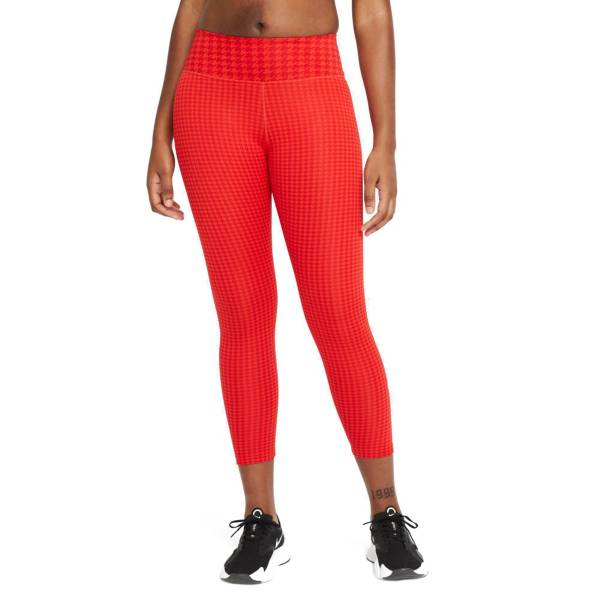 Nike Women's Dri-FIT One Icon Clash Mid-Rise 7/8 Printed Leggings