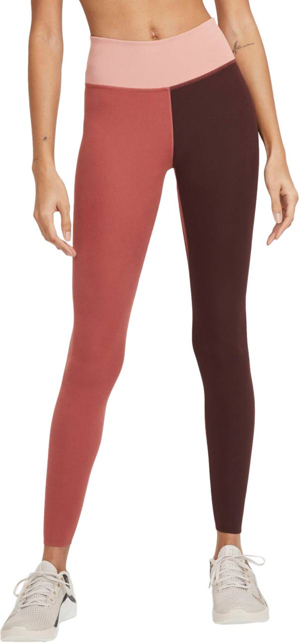 Nike One Women's Luxe Mid-Rise Ribbed Leggings