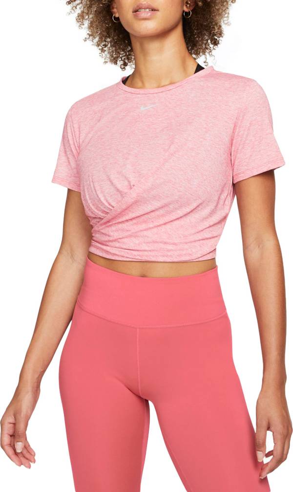 Nike Women's Dri-FIT One Luxe Twist Short-Sleeve Top