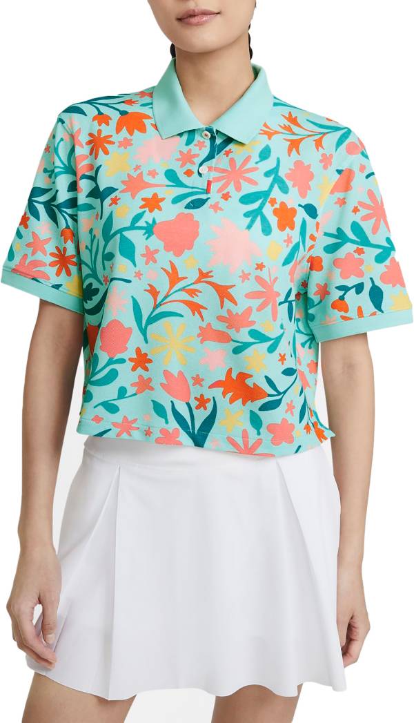 Nike Women's Printed Cropped Golf Polo