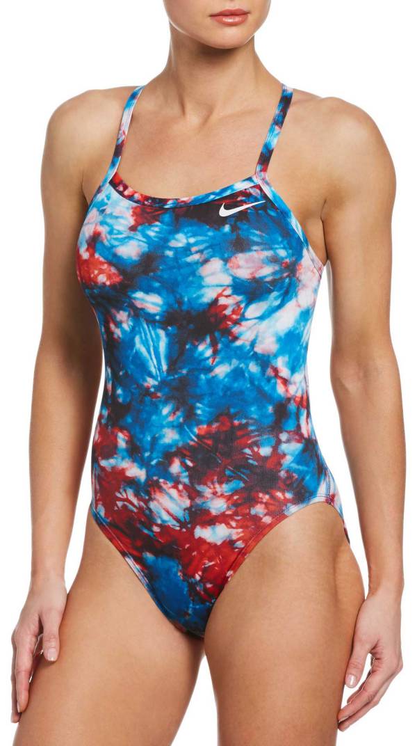 Nike Women's Hydrastrong Tie Dye Crossback One Piece Swimsuit product image