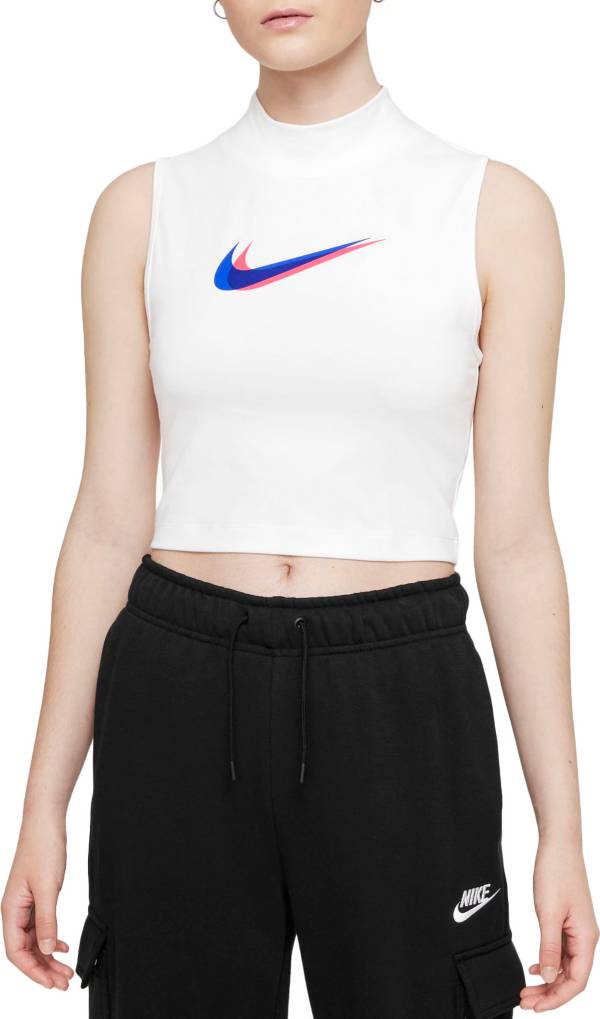 Nike Women's Sportswear Swoosh Mock Neck Tank Top