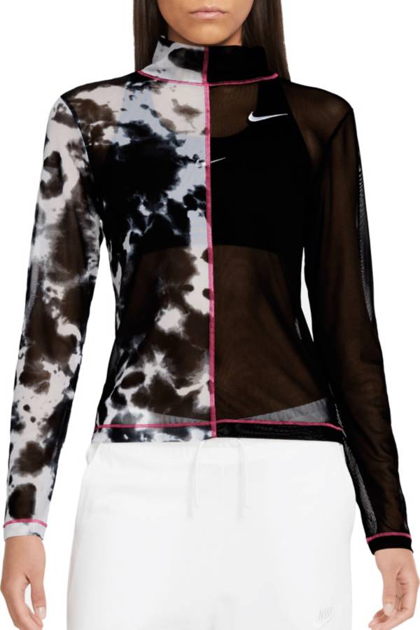 Nike Women's Sportswear Patchwork Print Long Sleeve Shirt product image