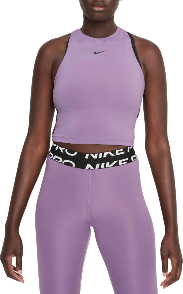 Nike Pro Women's Dri-FIT Cropped Graphic Tank Top