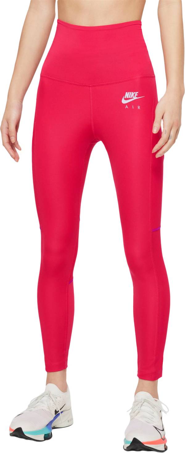 Nike Women's Air Dri-FIT Fold-Over Waist 7/8 Running Leggings