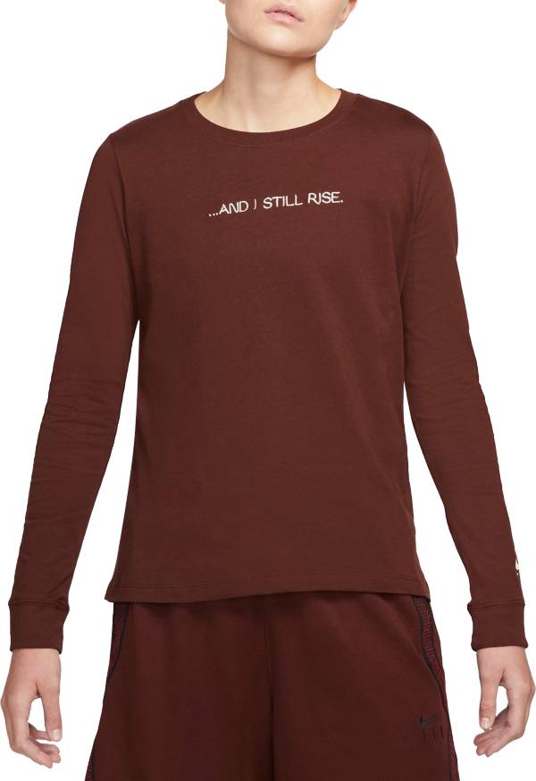 Nike Women's "I Still Rise" Basketball Long-Sleeve T-Shirt