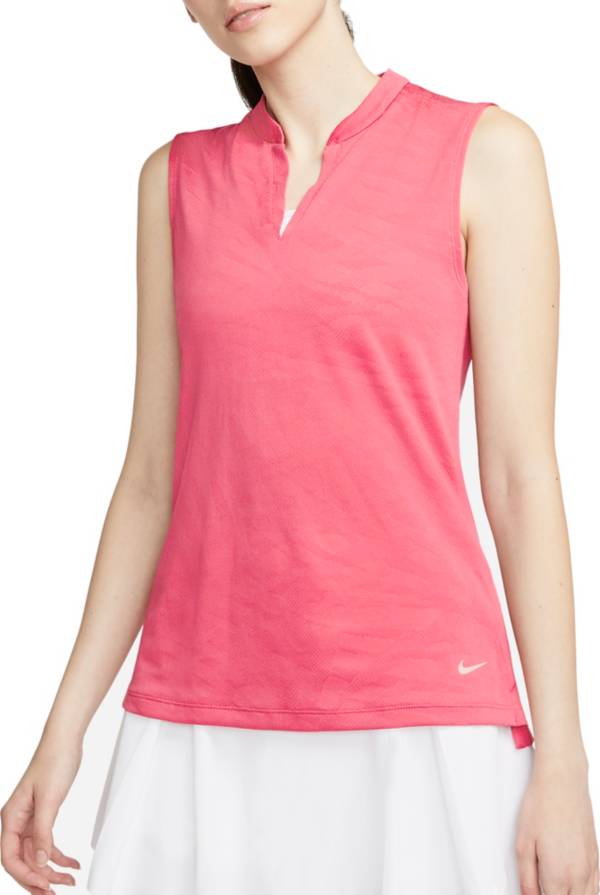 Nike Women's Dri-FIT Victory Animal Print Sleeveless Golf Polo