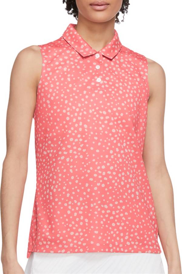 Nike Women's Dri-FIT Victory Printed Sleeveless Golf Polo