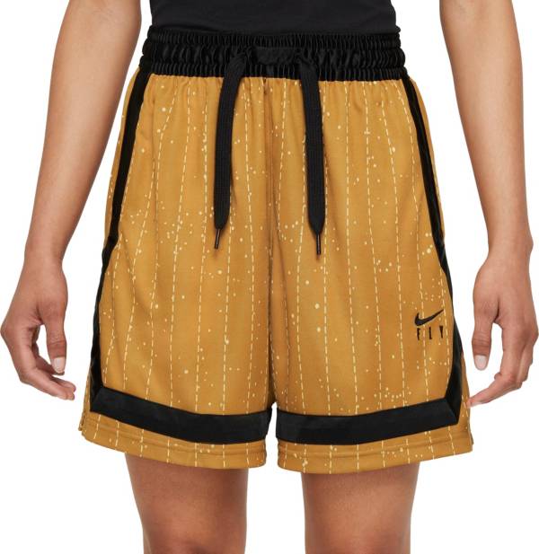 Nike Women's Dri-FIT Swoosh Fly Crossover Striped Basketball Shorts