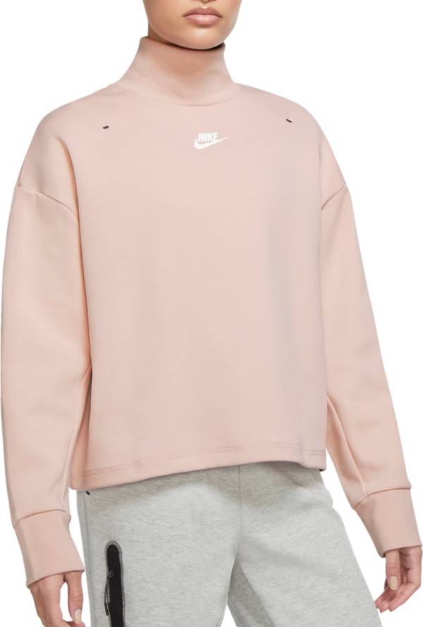 Nike Women's Sportswear Tech Fleece Mock Neck Pullover