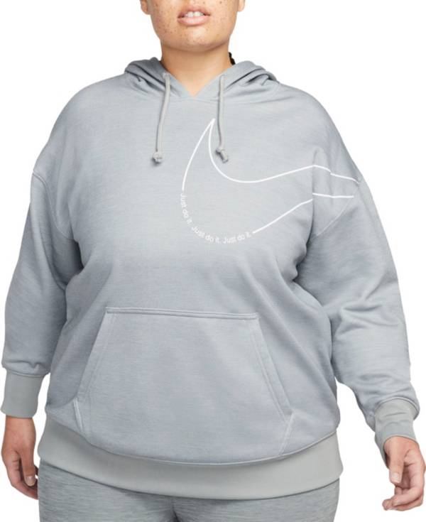 Nike Women's Therma-FIT Fleece Pullover Graphic Training Hoodie