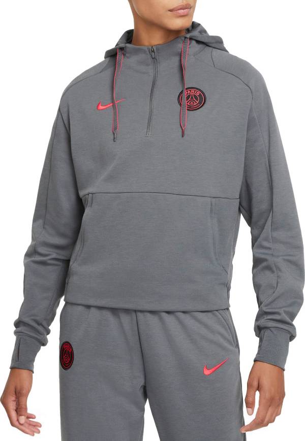 Nike Women's Paris Saint-Germain 1/4-Zip Fleece Soccer Hoodie