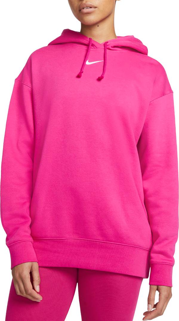 Nike Women's Sportswear Essential Collection Oversized Fleece Hoodie ...