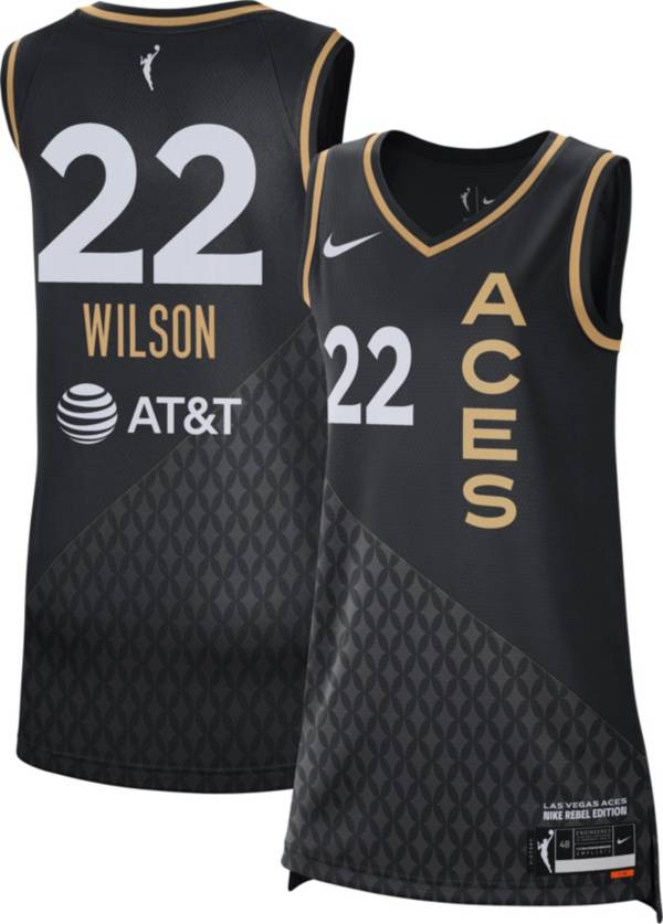 Nike Adult Las Vegas Aces A'ja Wilson Black Victory Rebel Jersey
