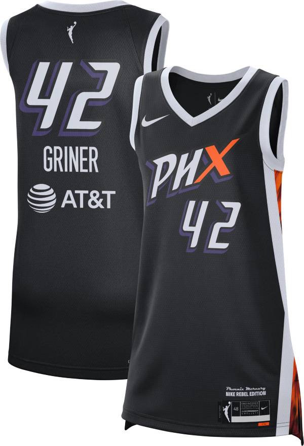 Nike Adult Phoenix Mercury Brittney Griner Black Replica Rebel Jersey