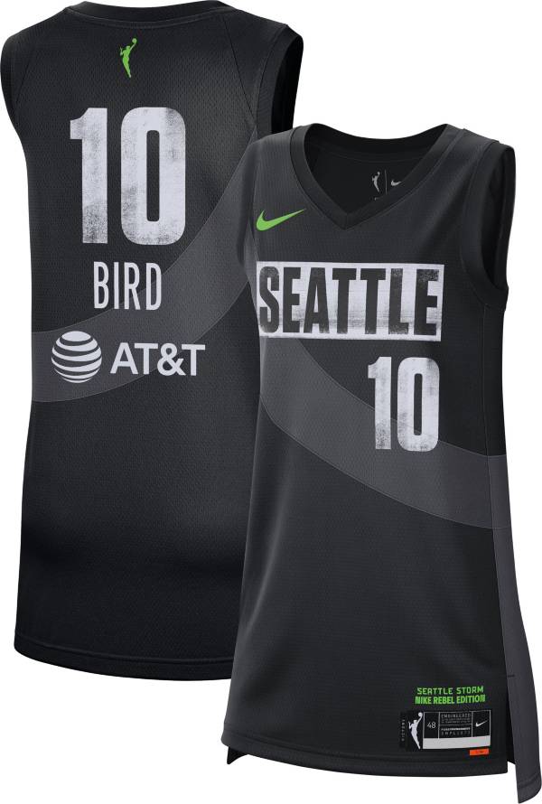Nike Adult Seattle Storm Sue Bird Black Replica Rebel Jersey