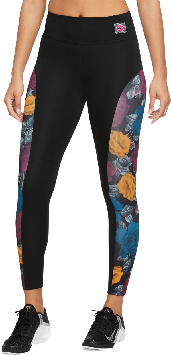 Nike One Women's Dri-FIT Icon Clash 7/8 Mid-Rise Training Leggings