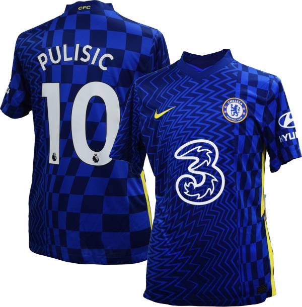 Nike Men's Chelsea FC '21 Christian Pulisic #10 Breathe Stadium Home Replica Jersey
