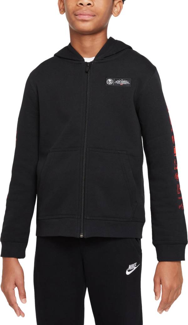 Nike Youth Club America '21 LA x LA Club Black Full-Zip Hoodie