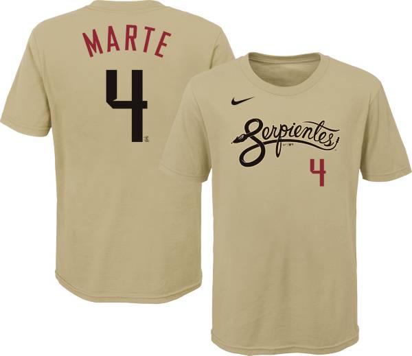 Nike Youth Arizona Diamondbacks Ketel Marte #4 Gold 2021 City Connect T-Shirt