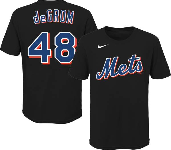 Outerstuff Youth New York Mets Jacob deGrom #48 Black T-Shirt