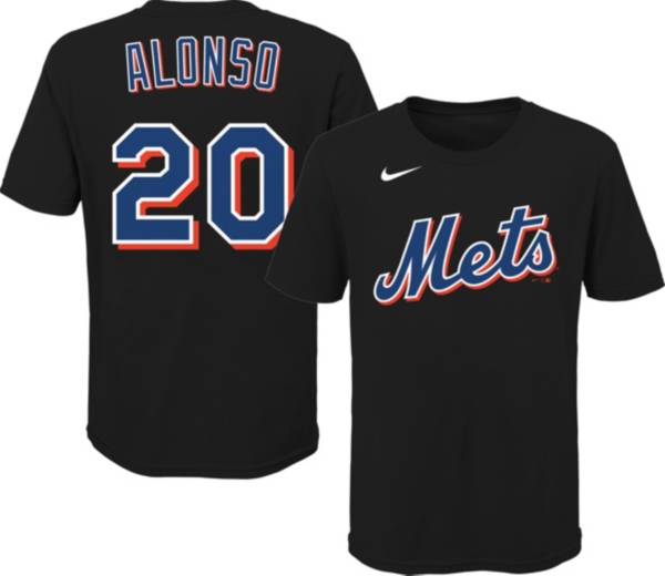 Outerstuff Youth New York Mets Pete Alonso #20 Black T-Shirt