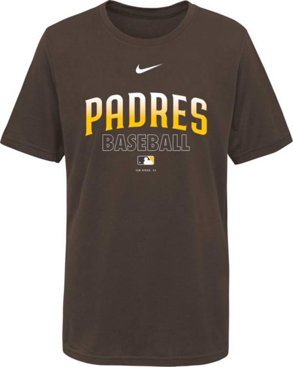 Nike Youth San Diego Padres Brown Legend Practice T-Shirt