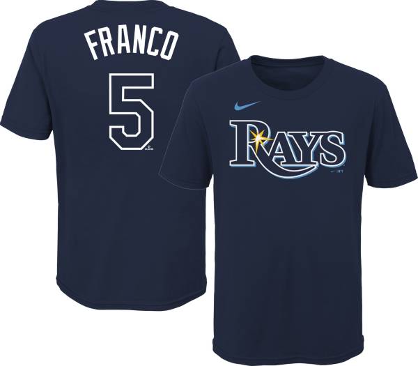 Outerstuff Youth Tampa Bay Rays Wander Franco #5 Navy T-Shirt