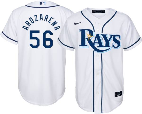 Nike Youth Tampa Bay Rays Randy Arozarena #56 White Replica Baseball Jersey