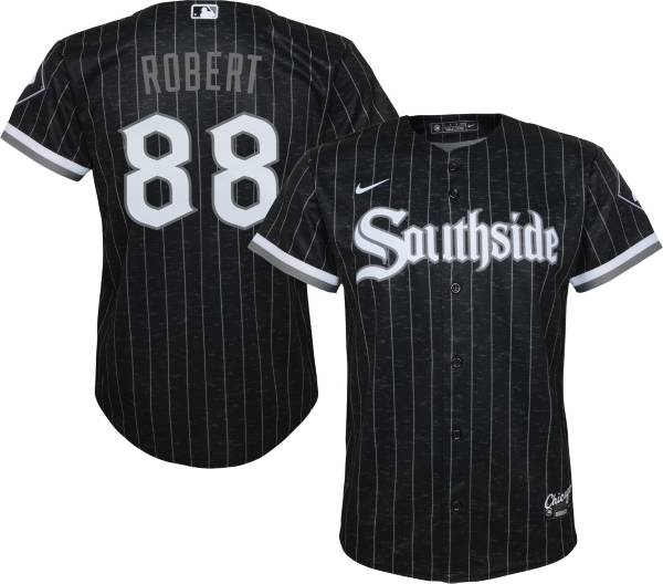 Nike Youth Chicago White Sox Luis Robert #88 Black Cool Base Jersey