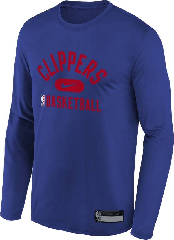 Nike Youth Los Angeles Clippers Blue Long Sleeve Practice Shirt product image