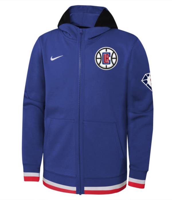 Nike Youth Los Angeles Clippers Blue Showtime Full Zip Hoodie
