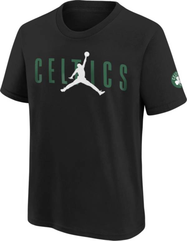 Jordan Youth Boston Celtics Black T-Shirt